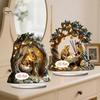 Modern Home Office Decor Abstract Thinker/Bathtub Santa Claus/Christmas Nativity Acrylic Desktop Ornament, Artistic Table Decoration with Unique Desk