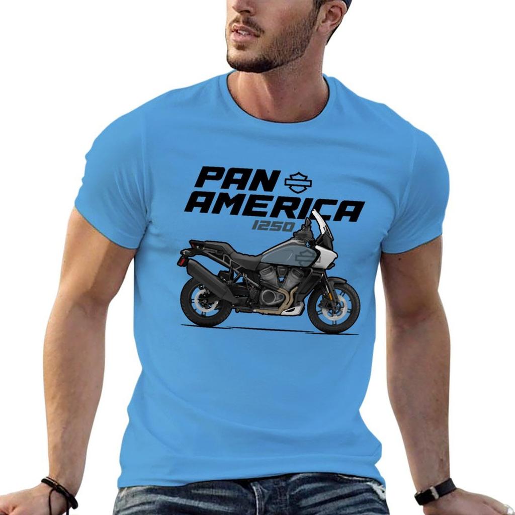 HD Pan America 1250 - Grey T-Shirt graphic shirts summer tops quick drying anime stuff mens white t shirts