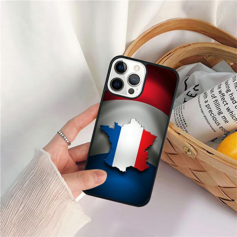France National Flag Celular Mobile Smartphone Cases For iPhone 17 Air 16e 15 14 12 13 11 Pro MAX Plus Coque Fundas
