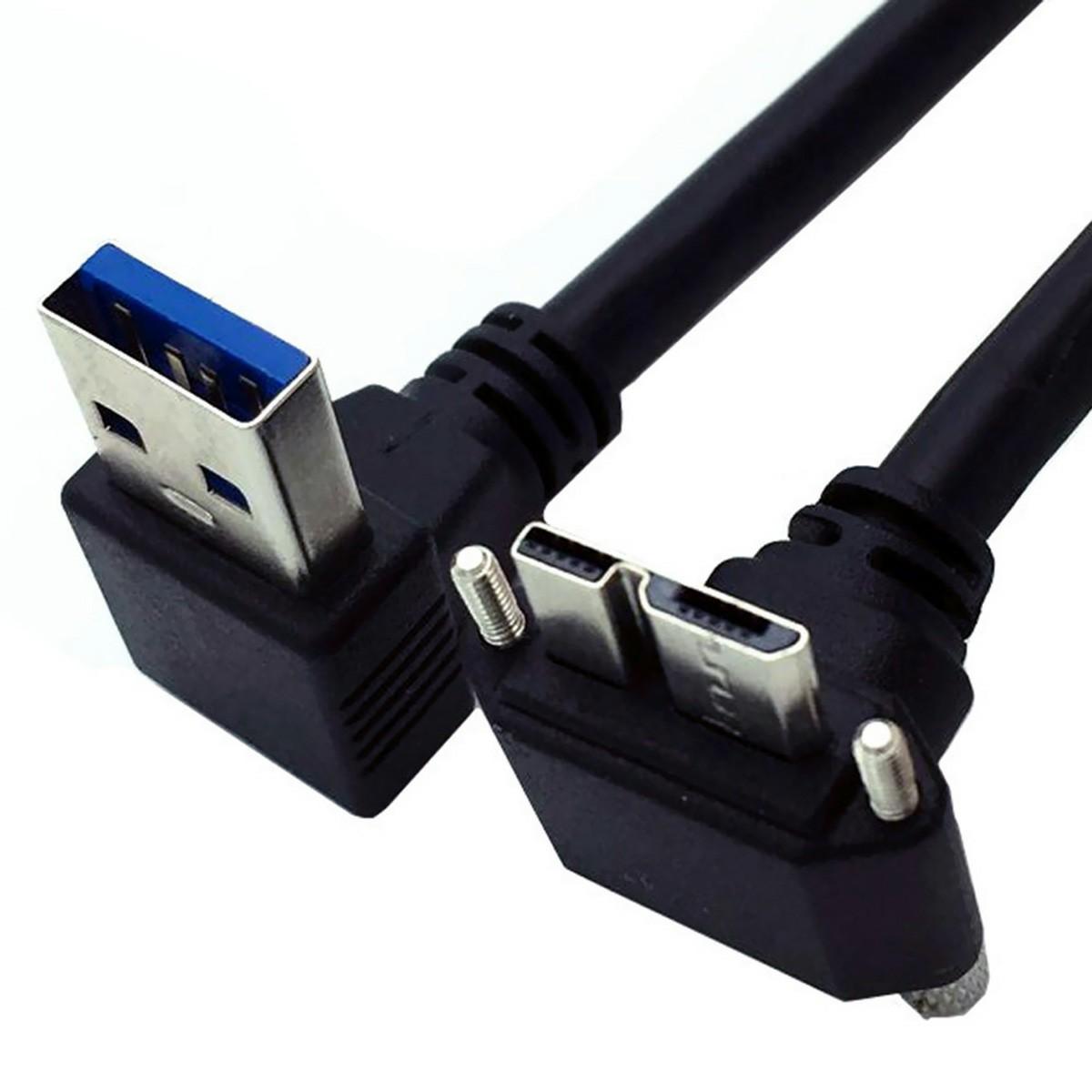 

U3-078-UP 25см Кабель USB 3.0 (тато) з кутовим роз ємом вниз до Micro 3.0 (штекер) з кутовим роз ємом вгору As Shown A