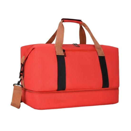 

Bag Large Capacity Yoga Bag Shoe Compartment with Independent Dry And Wet Separation Workout Bag красный