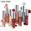 8 Farben Glitzer Glänzendes Make-up Flüssiger Lippenstift Wasserdicht und Lang Anhaltend Matt Verändert Metallischer Lipgloss Glänzender Sexier Lipgloss