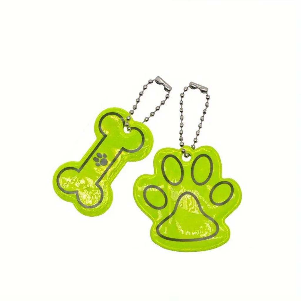 Double,sided Reflective Pet Collar/tag For Nighttime Visibility.