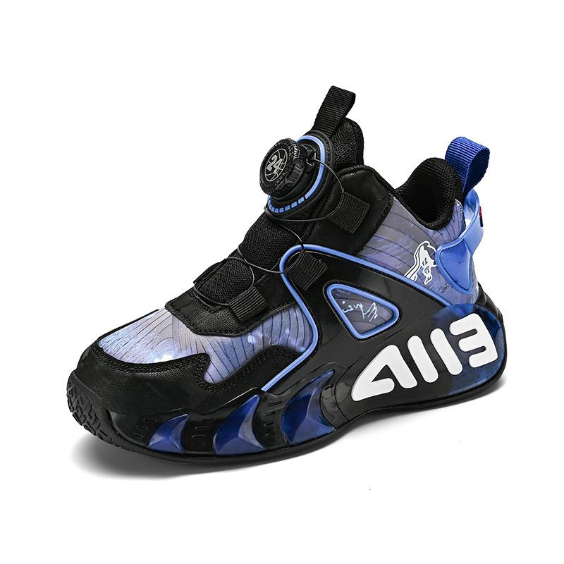 Children's basketball shoes autumn new youth boys and girls sports shoes actual combat wear-resistant friction sound classmates