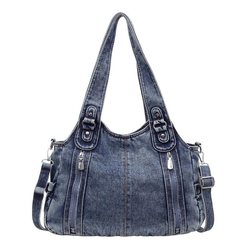 Borsa alla moda da donna 2026 Nuova Borsa a tracolla in denim coreana All-matching a spalla singola di grande capacità