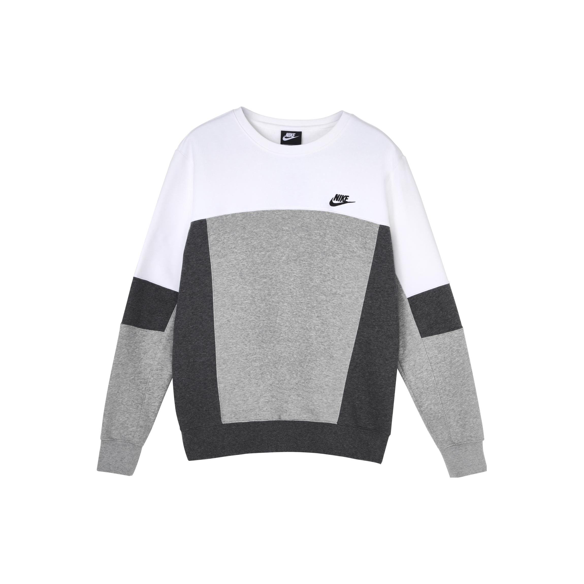 Nike MENS Sportswear Splicing Crew-neck Sports White Men s CZ9967-100 L