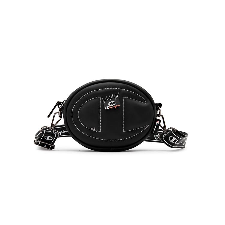 New Champion Synthetic Leather, Textile Crossbody Bag Regular Unisex Dark Gray/Black/Dark Red U4BACPU25