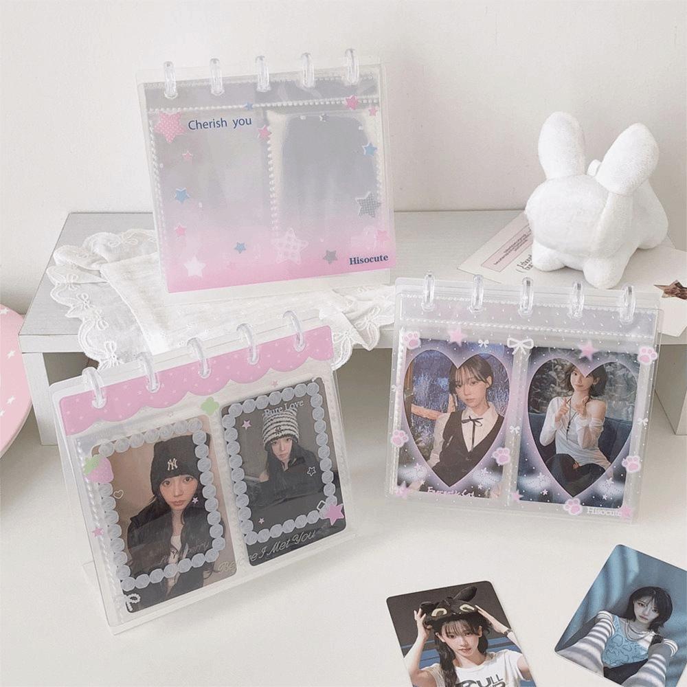 Mushroom Hole Photo Album Loose Leaf Idol Card Collection Binder Cute Bill Storage Booklet