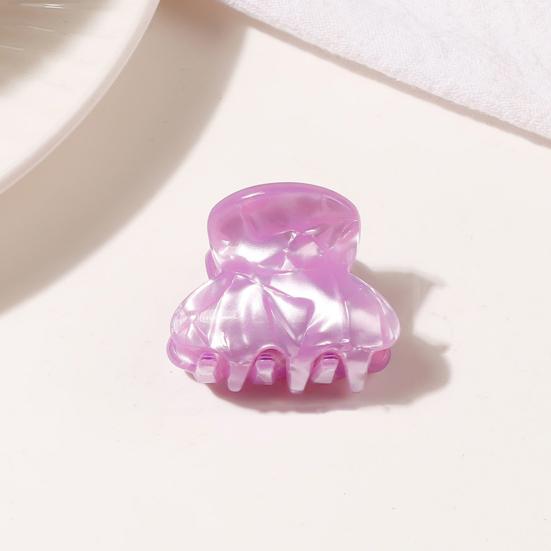 Small Hair Claw Jelly Color Hair Styling Clip Mini Size Updo Shark Hair Claw Versatile Hair Accessory