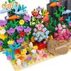 Ovly DIY Kreative Unterwasser Welt Abenteuer Hai Teufel Fisch Ozeane Tier Pflanze Aquarium Display Kleine Partikel Bausteine Set für MOC