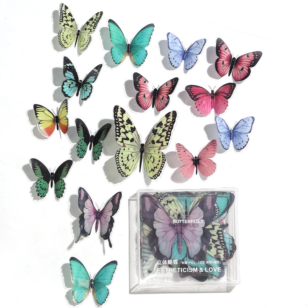 

32Pcs Colorful 3D Butterflies Wall Sticker Butterfly for Kid for Home Room Interior Decor Wedding Party Decoration Wall Ornament