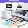 A4 Inkjet Sticker Paper Holographic Diamond Vinyl Waterproof Self Adhesive Printable Sheets Craft Label Decal Printing Supplies