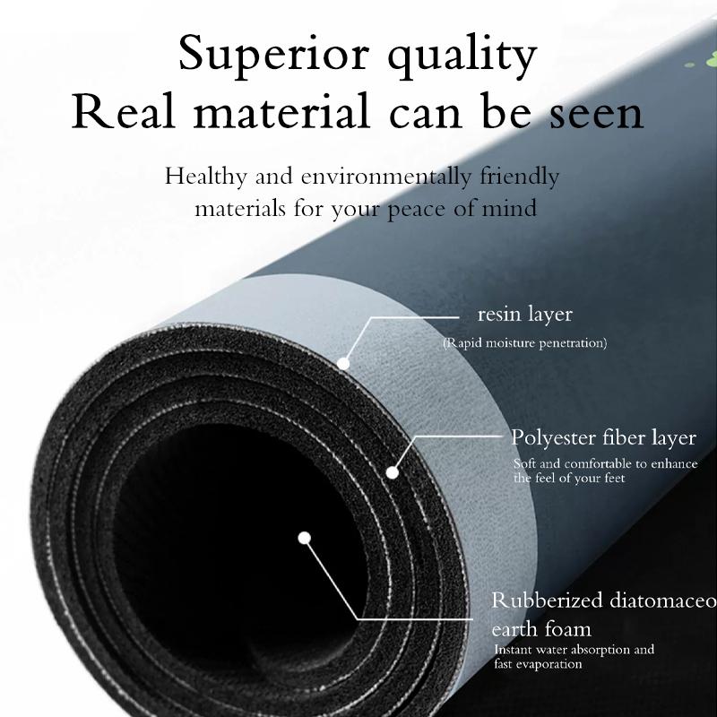 Diatomaceous Earth Bathroom Floor Mats Bathtub Ant Slip Bath Mat Quick Drying Shower Floor Toilet Rugs Doormat Washable