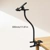 Flexible Metal Hose with Plastic Clamp and AntiSlip Pad Stand for Securely Mounting Microphones Hair Dryers Small Fan