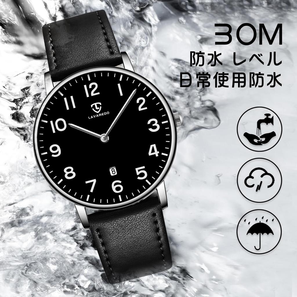 casual watch with date analog quartz and unisex design for and everyday Men's simple, stylish, slim, display, waterproof, movement, business,