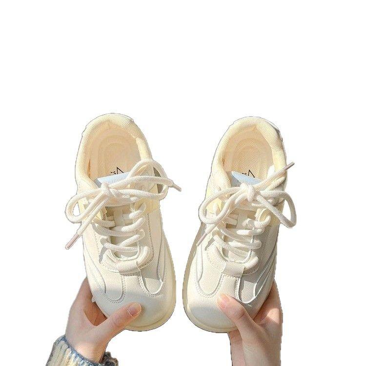 Dexun shoes women's 2025 new popular spring and spring leisure sports shoes versatile soft-soled Forrest Gump shoes little white shoes