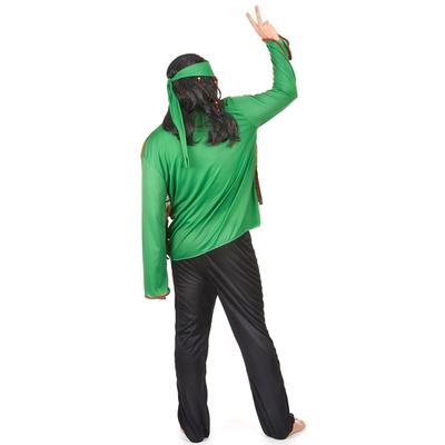 Hippie Kostüm für Herren coole Baba Verkleidung Einheitsgröße