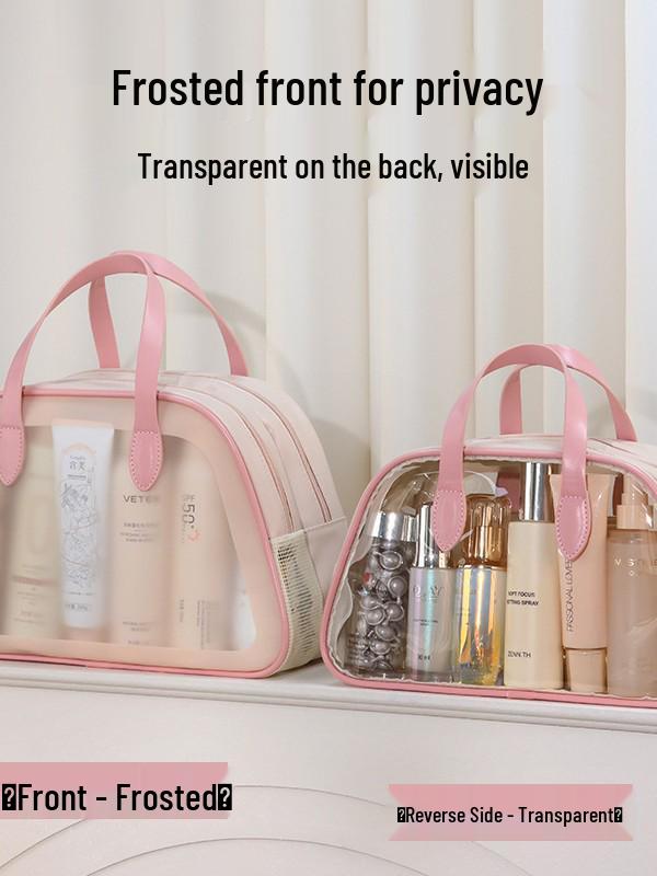 Ladder-Style Waterproof Makeup & Toiletry Bag, Large Capacity, Wet/Dry Separation, Portable for Travel & Swimming.