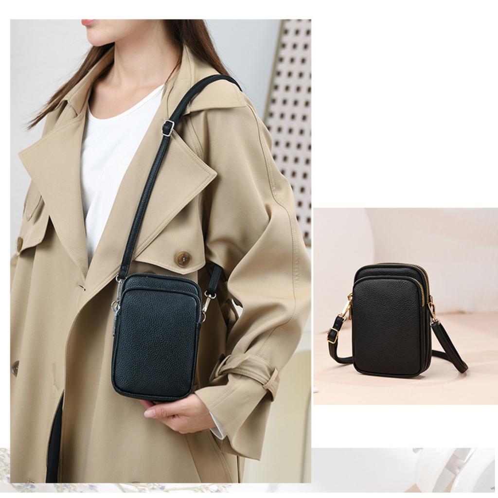 Soft Leather, Mobile Wallet, Women's Phone Bag, Shoulder Bag, Crossbody Bag