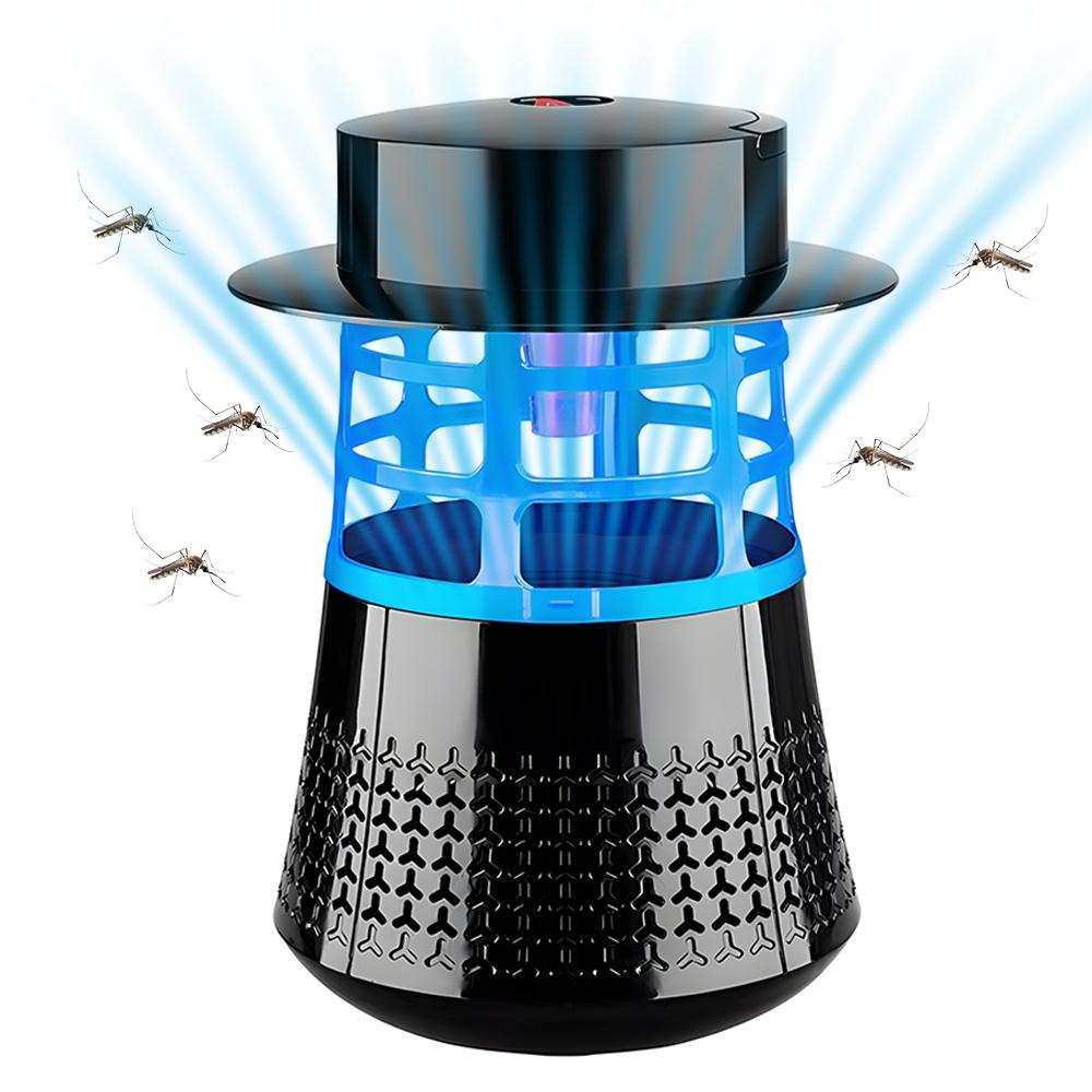 

Заппер от насекомых, уличный электрический Заппер от комаров с 7 светодиодами фиолетового цвета, Заппер от комаров, убийца мух чёрный