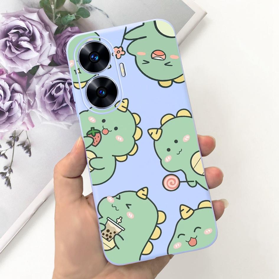 Per Custodia OPPO Realme C55 Carino Astronauta Cover Morbida in Silicone Posteriore per Realme C55 RMX3710 C 55 Real me C55 Custodia