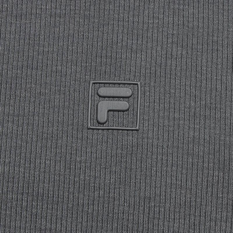 Fila White Fashion Classic Simple Basic Trendy Casual Comfortable Slim Fit Knitted Short Sleeve T-Shirt Women T-Shirt Sky-Gray F11W623121FGY