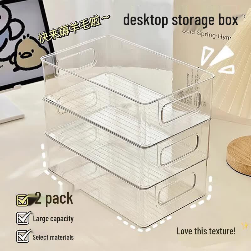 Denby Transparent Desktop Storage Organizer