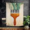 Abstract Jazz Festival Record Machine Music Symbol Art Anime Tapestry Hanging Tarot Hippie Wall Rugs Dorm Home Decor