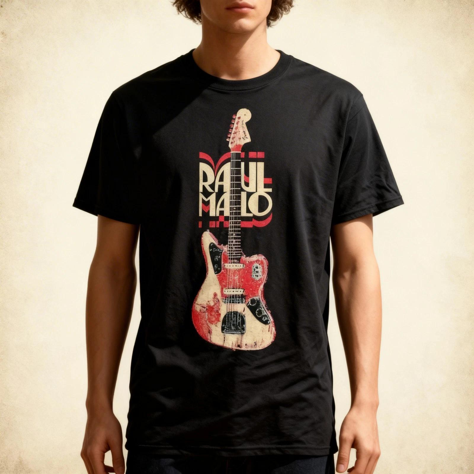 Raul Malo Guitar Gift For Fans Heavy Cotton Black T Shirt S-5XL 3XL