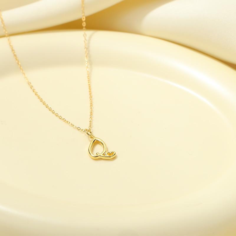 Banyan Tree S925 Silver English Letter Pendant Necklace - Simple, Elegant Style for Mother's Day