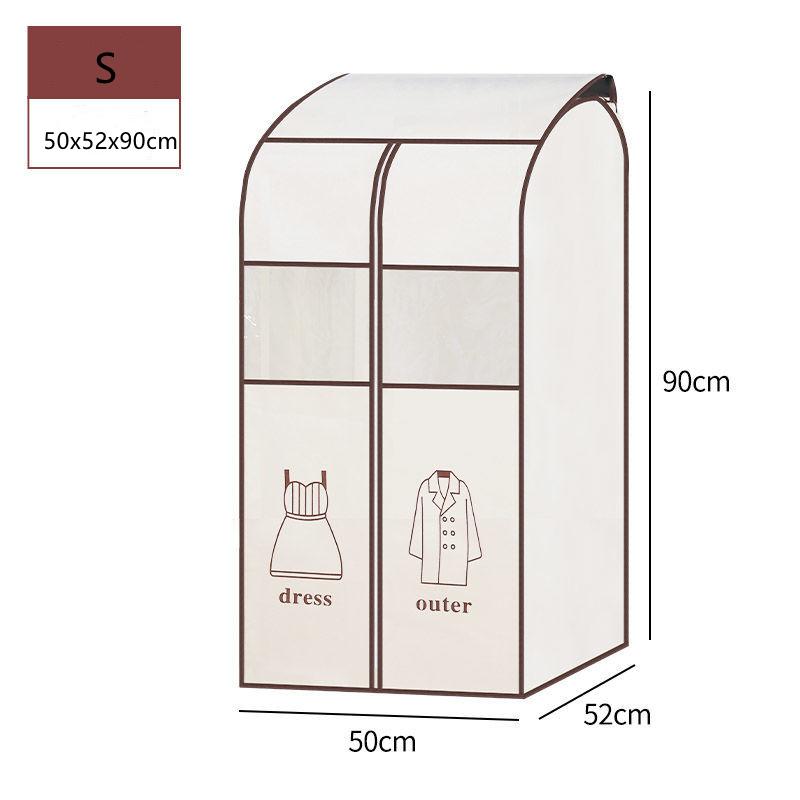 Three-dimensional Hanging Clothes Dust Proof Cover Household Breathable Non-woven Clothing Storage Bag Home Storage Artifact