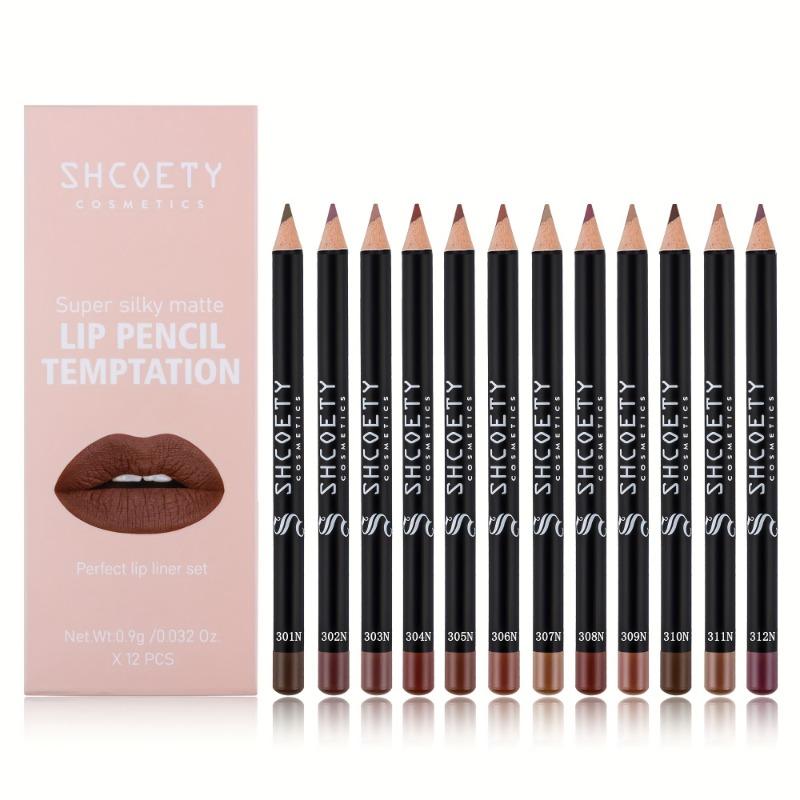 Matte Lipstick Lipliner Suit Nude Color Does Not Fade Lasting Makeup Matte Texture