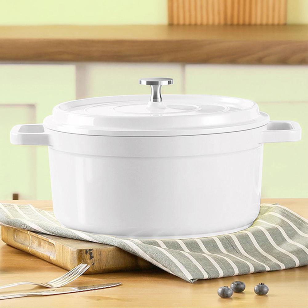 Non-Stick Heavy Duty Stock Pot with Lid Home Kitchen Enamel Stock Pot Nonstick Heat Preservation Cookware Home Cooking Cookware