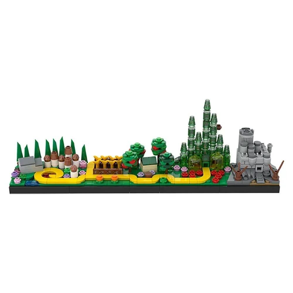City Skyline MOC Back to the Future Fairy Tale Magic Castle House Movie Architecture Building Blocks City Toys Tourist souvenir