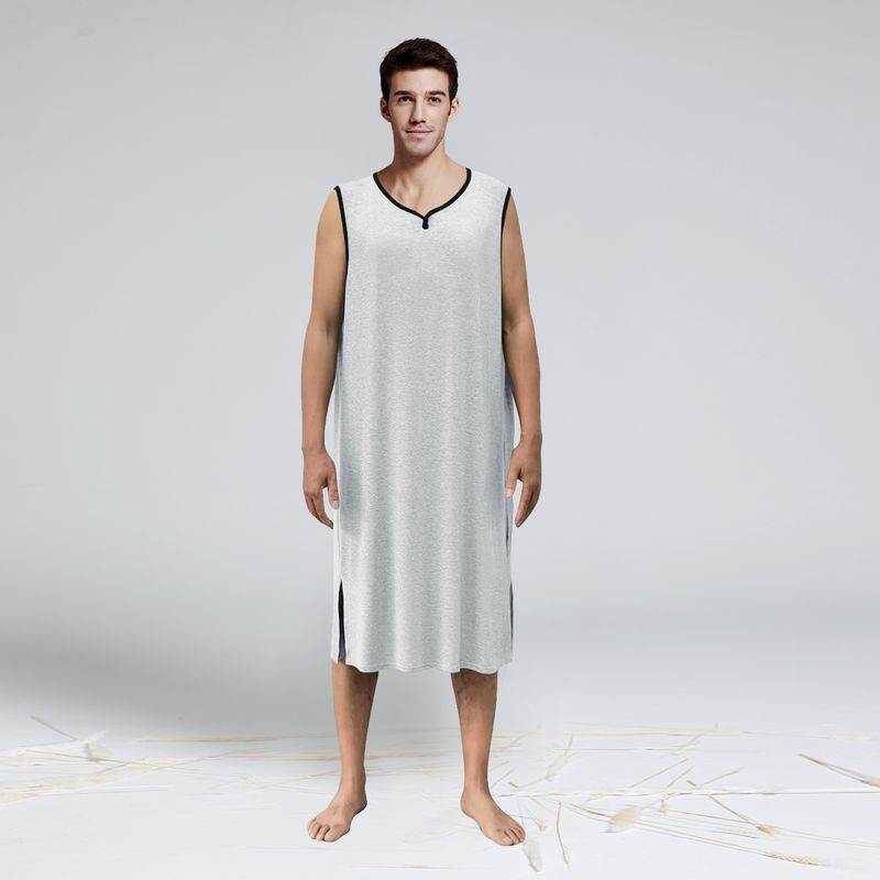 Modal Rayon Summer Thin Extra Fat Men's Jumpsuit