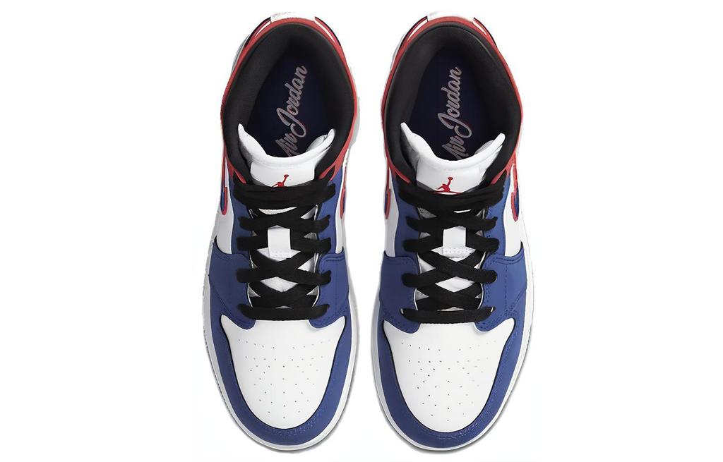 Jordan 1 Mid Rush Blue University Red GS BQ6931-146