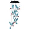 Solar Kolibri Windspiele Farbwechselndes LED-Licht für Terrassen und Hofdekorationen Wasserdichtes Landschafts-Hängeornament