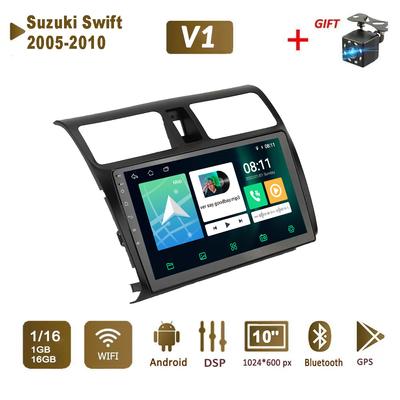 Autoradio Android Stereo per Suzuki Swift 2005-2010 Navigazione GPS 2DIN 4 Core Lettore multimediale Autoradio 1+16GB