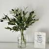 Realistic Artificial Olive Leaf Tree Branch with Fruit for Home Garden Decoration, Holiday Accessory, Birthday Party Supplies