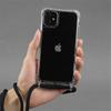 Crossbody Necklace Lanyard Transparent Phone Case For iPhone 17 16 15 14 11 12 13 Pro Max XS XR 8 Plus Cord Rope Acrylic Cover