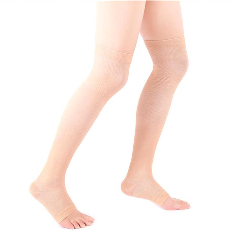 Compression Socks Thight High Pressure Open Toe Varicose Stockings Men Women