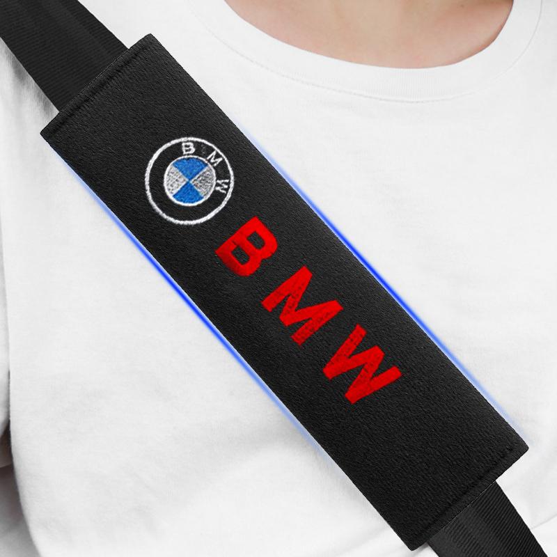 Car Seat Shoulder Belt Cover Protector Pad Auto Accessories For BMW F30 F01 F10 F35 F15 F16 F18 E39 E46 E90 E36