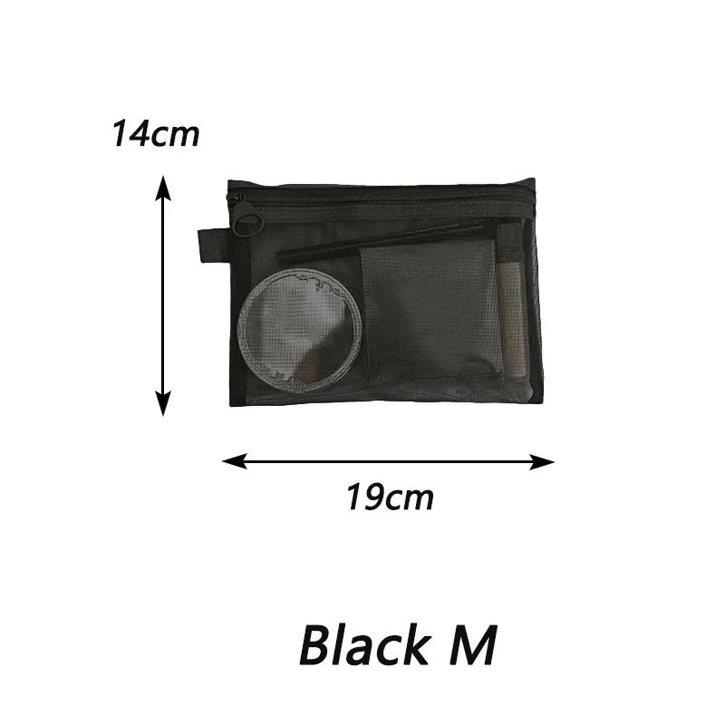 Dámská síťovaná kosmetická taška Cestovní úložná taška na make-up Organizér Dámská taštička na make-up Přenosná Malá Velká Kosmetická taštička na toaletní potřeby