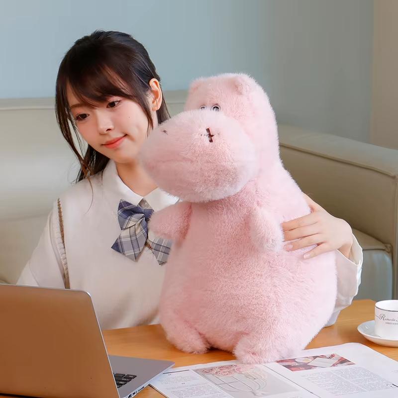 35/50/70cm Cartoon Fat Animal Plush Doll Pillow Hippo Marmot Polar Bear Dog Plush Toy Super Soft Gift for Boys and Girls
