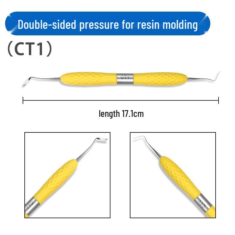 Dental Aesthetic Filling Resin Trimmer Kit, 7-Piece, New Silicone Handle, High-Temperature Resistant.
