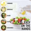 New Acrylic Manual Lemon Slice Squeezer, Portable Transparent Fruit Juicer, Elegance Bird Shape, Hand Juicer for Orange Lemon Lime Pomegranate (4Pcs)