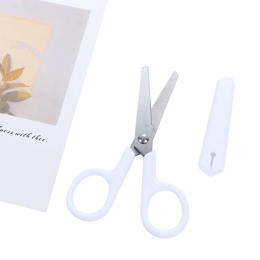 Mini for Paper Student Stainless Steel Scissor Office Scissor White Color White Tiny Scissors