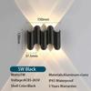 LED nástěnné svítidlo vnitřní a venkovní IP65 Vodotěsné Moderní minimalistický styl 3W/5W/7W žárovky Hliníkové verandové zahradní osvětlení