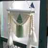 Bohemian Macrames Wall Hangings Woven Tapestrys Cotton Handmade Bohemian with Tassels Craft Ornament