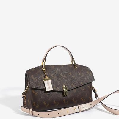 Luxuriöse Damen Umhängetasche aus echtem Leder Neue Mode Handtasche Voll hochwertige Schultertasche Nicole Design Damentasche